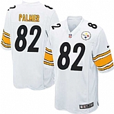 Nike Men & Women & Youth Steelers #82 Palmer White Team Color Game Jersey,baseball caps,new era cap wholesale,wholesale hats